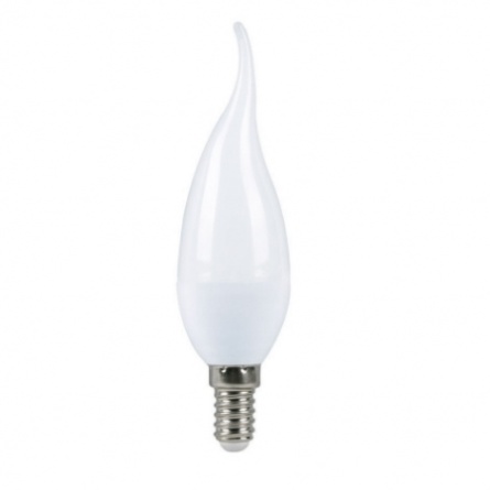 Лампа светодиодная Smart Buy С37-7W-220V-4000K-E14(свеча на ветру матовая,белый свет) фото 1